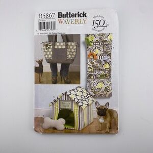 Butterick Waverly Pet Accessories Sewing Pattern 5867